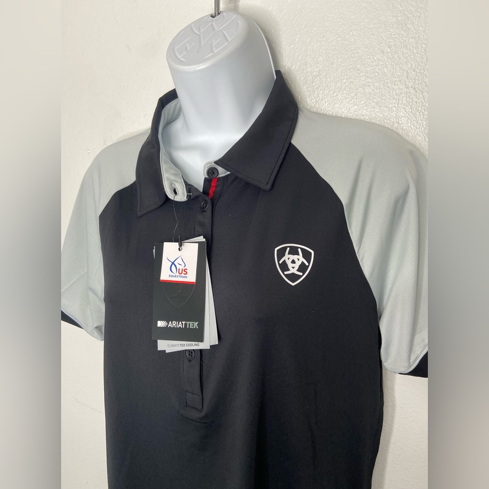 Ariat Shirt Tek Team 3.0 SS Polo Top NWT - Picture 2 of 7
